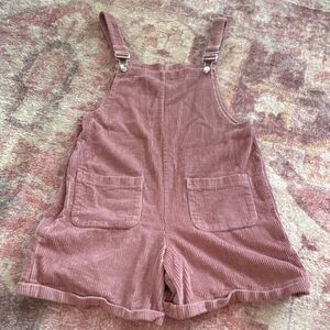 Fashion Size small Pink Overall Style Romper Women’s Shorts With Pockets